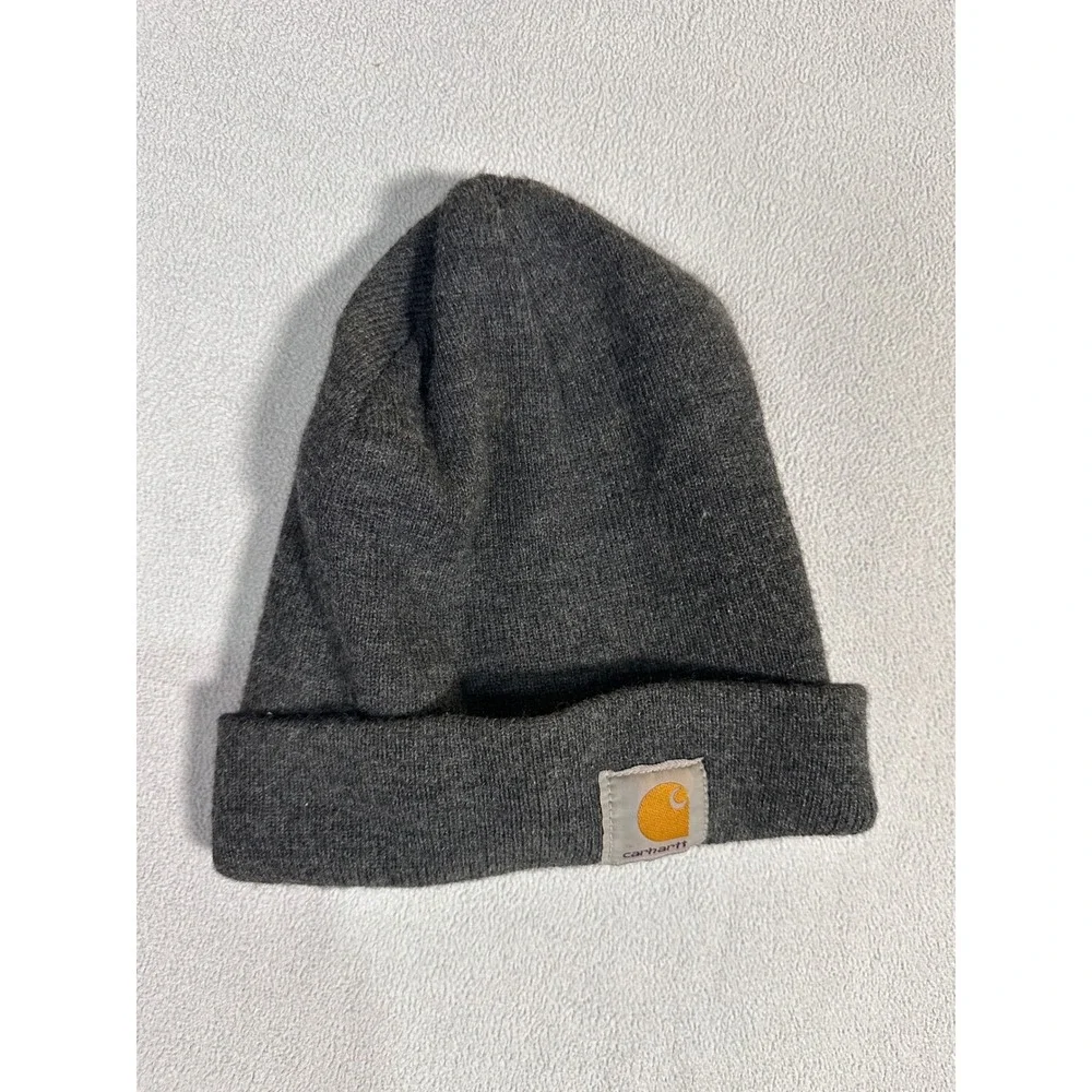 Carhartt Beanie Hat Unisex OSFA A18CLH Knit Watch Hat Charcoal Grey USA Made